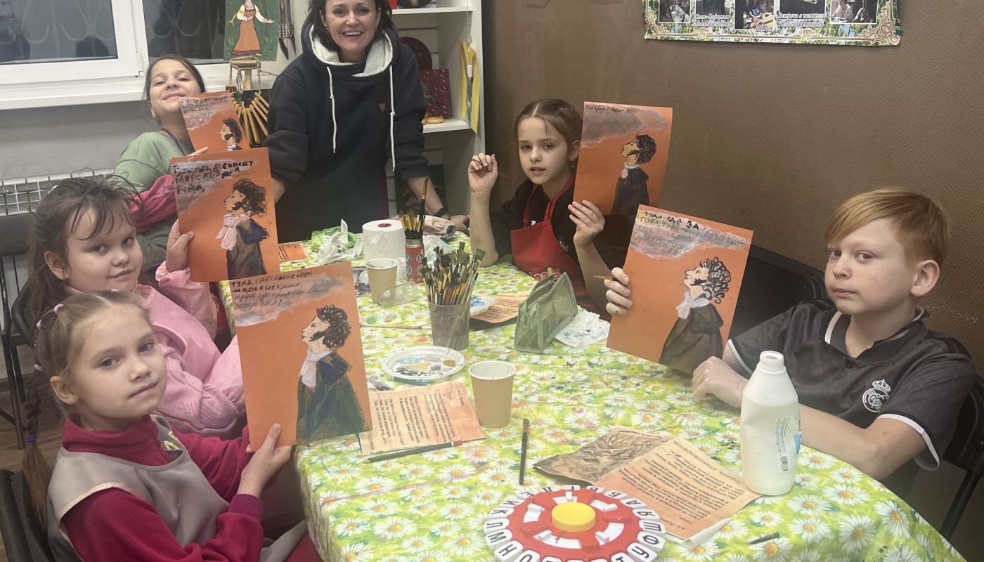 Арт-час «Рисуем Пушкина»